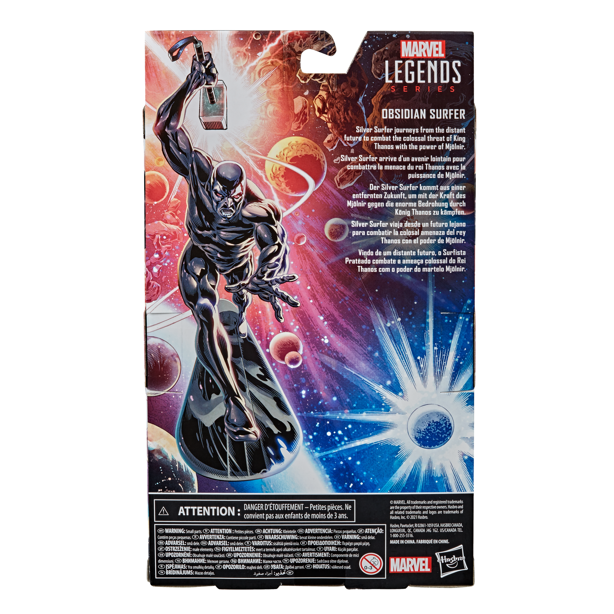 Hasbro Marvel Legends Series Silver Surfer With Mjolnir