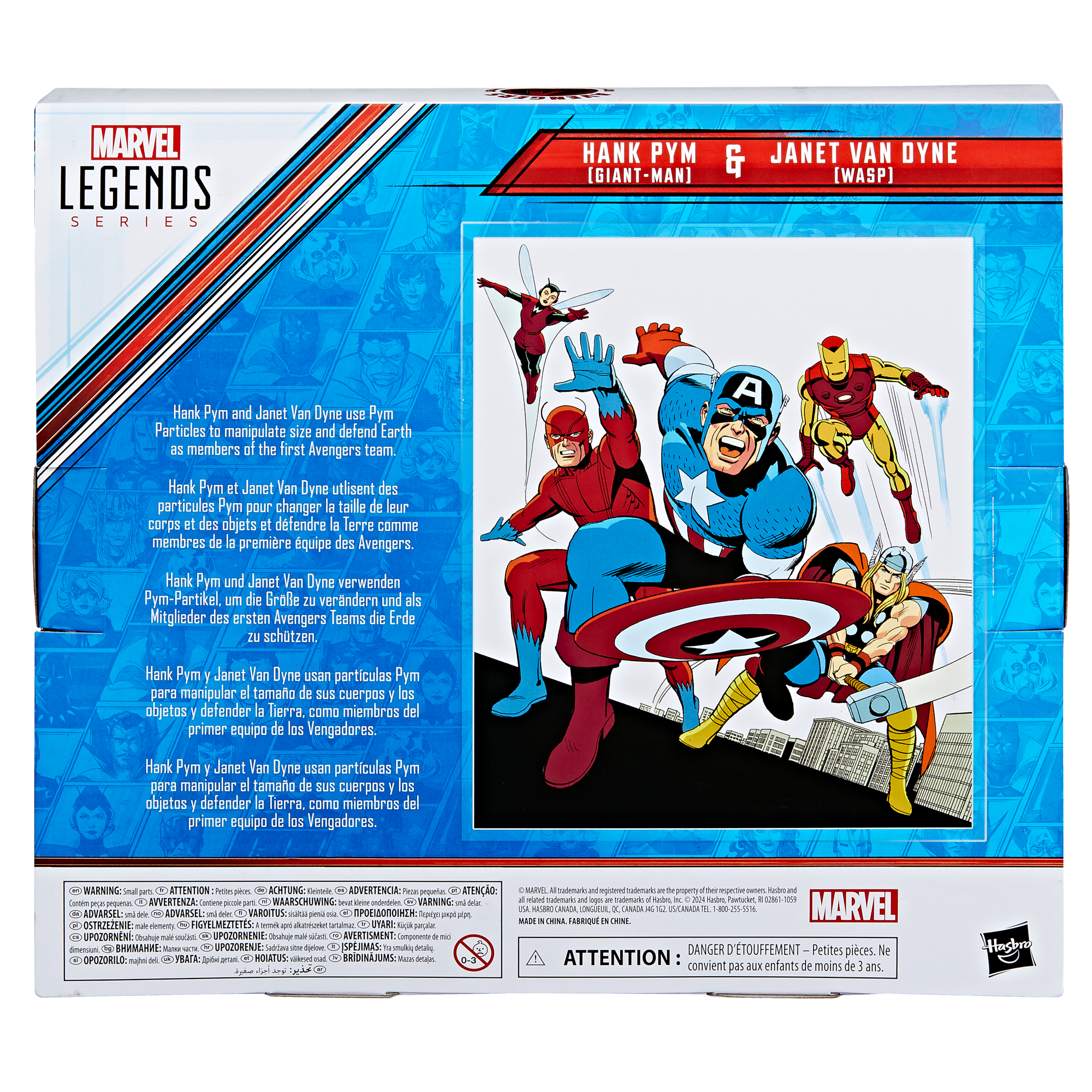 Marvel Legends Series Hank Pym (Giant-Man) & Janet Van Dyne (Wasp) Figures