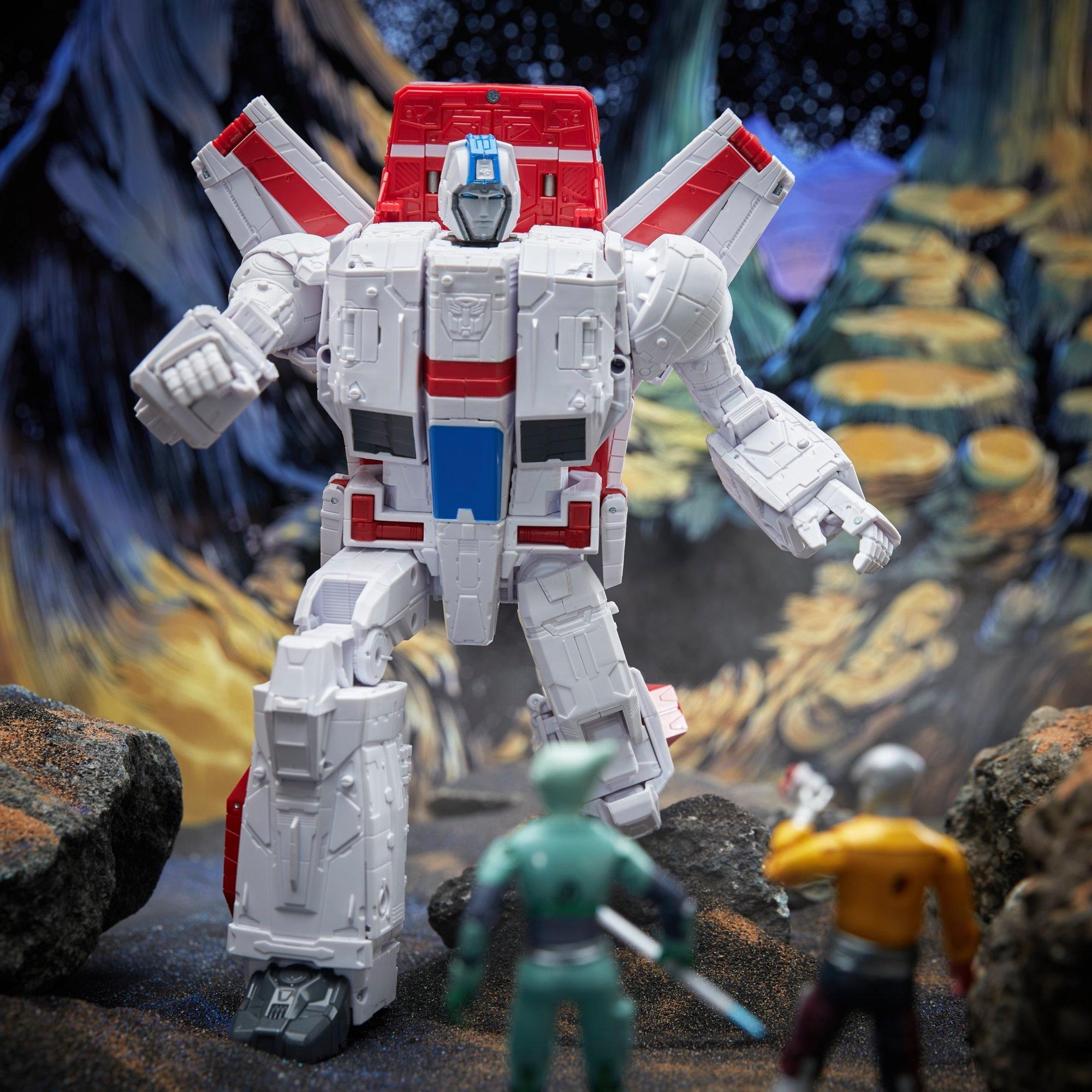 Transformers Void Rivals Autobot Jetfire, Zertonian Solila, and Agorrian Darak