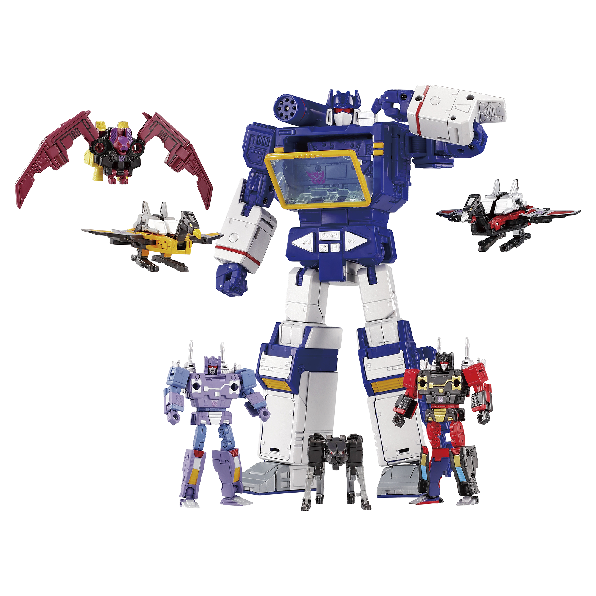 Transformers Takara Tomy MPG-22 Jaguar, Buzzsaw, & Ratbat